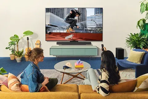 family-watching-oled-tv